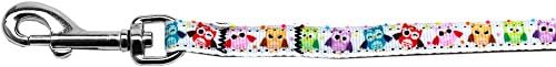 Каишка За домашни любимци от Найлон Лента Mirage Pet Products Bright Owls, 3/8 x 4'