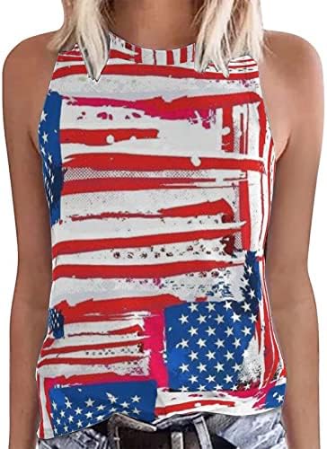 Ризи 4 юли, Жена на Майк С графичен Дизайн, Ежедневни Блузи с Флага на сащ, Елеци Райе Със Звездна Принтом, Ризи - Ден на Независимостта