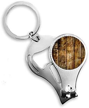 Кафяво-Черно Дърво Ретро-Остарели Нередовни Ножица За Нокти Халка Ключодържател Отварачка за Бутилки Машина За Рязане