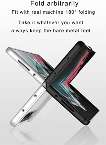 Калъф SHIEID Samsung Z Fold 4 със стойка, Калъф Galaxy Z Fold 4 с Кожена портфейла си, Държач за карти, Калъф за телефон, Съвместим с Samsung Galaxy Z Fold 4 5G, с кръстосан модел
