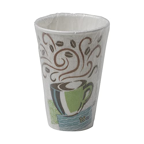 Чаша за ТОПЛА кафе Dixie PERFECTOUCH 16 унции, Изолирани, Опаковани в хартия; С големи КАПАЦИ; Кафе мъгла; 1000 чаши / КАЛЪФ