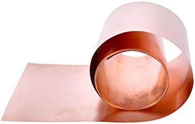 GOONSD Лист чиста Мед фолио на Тънък Свитък метално фолио Cu, Дължина: 1 М, Ширина: 150 mm, дебелина 0,05 mm