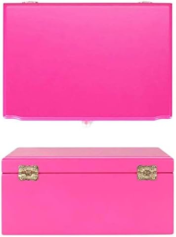 Ковчег за украса на Iko WYEMG - Кутия за Съхранение на Огърлици с Огледало, Многопластова Ковчег за Бижута с Голям Капацитет (Цвят: B)