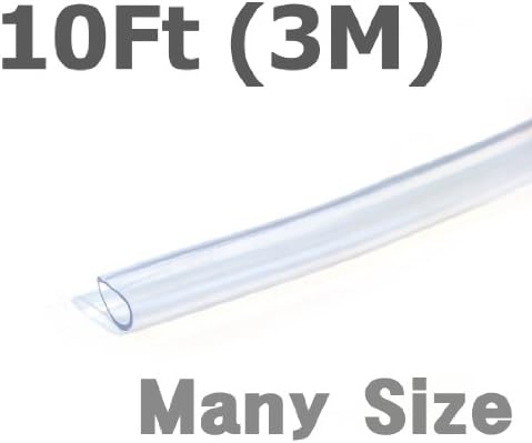 I/D 1/2 O/D 5/8 10 фута 3 Метра PVC Прозрачен Винил Тръба Гъвкав Въздушен Маркуч за подаване на Хранително-вкусовата Вода