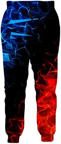 UNIFACO Унисекс, Спортни Панталони за Джогинг с 3D Цифрово Принтом, Ежедневни Графични Панталони, Спортни Панталони с Шнурком