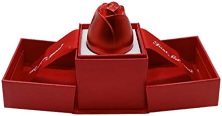 Cabilock ковчег креативната кутия за пръстен, Пръстен от розово цвете предлагам годежен пръстен Box притежателя организатор бижута случай за годеж, сватбена церемония, подарък за рожден ден