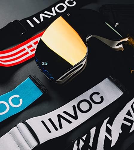 Магнитни очила без рамки Havoc Racing - За мотокрос, каране на велосипед по земята, сноуборд, атв и UTV - Фарове за очила с защита от uv
