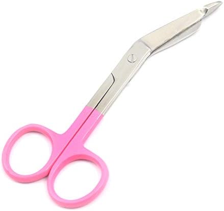 Ножици за бинтове OdontoMed2011 (Светло розово) Lister - Химикалки с цветен покритие, 5,5
