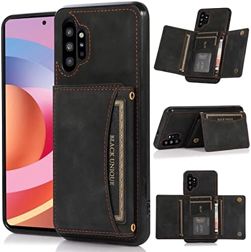 Дизайн LCSMFKJ за Samsung Galaxy Note 10 Plus, една Чанта-портфейл с панти капак от Изкуствена кожа, Слот за кредитни карти, Калъфи за телефон, Стойка за маса, Аксесоари за мобилни Телефони, устойчив на удари Защитен