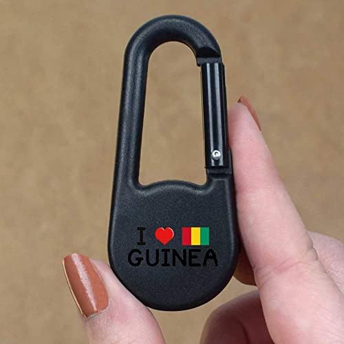 Ключодържател с компас Azeeda Аз обичам Гвинею (KC00022117)