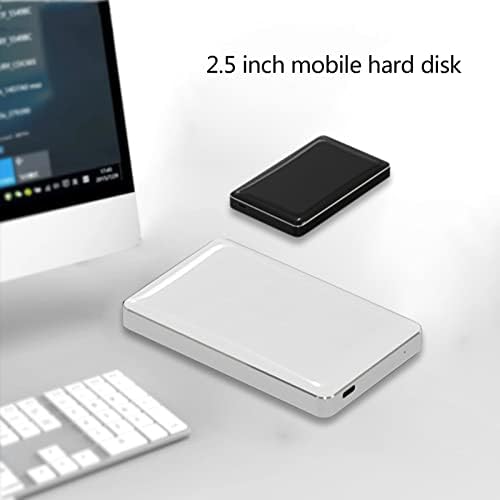 Ултра тънък Външен твърд диск inBEKEA, Преносим Външен твърд диск с голям капацитет USB 3.1 Type-C Хард диск за Mac, PC, лаптоп (Размер: 2 TB, цвят: A)