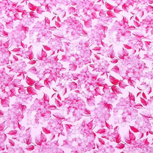 Романтичен цветен дизайн, памучен стеганая плат в двора (червен, розов, бял)
