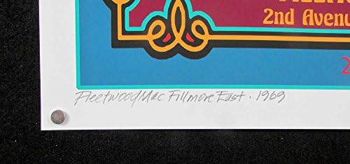 Tribute-плакат на Fleetwood Mac Ново Оригинално издание на Изпълнителя, подписано от Дейвид Бердом от ръцете, включва в себе си COA